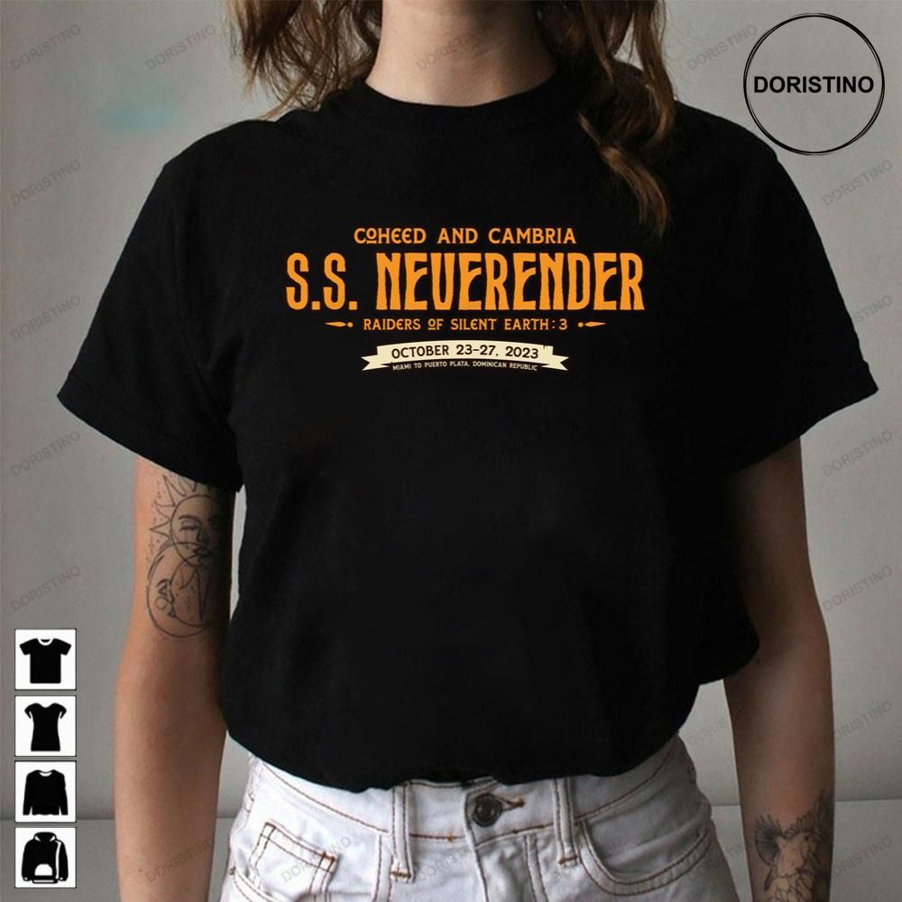 2023 Ss Neverender Raiders Of Silent Earth Coheed And Cambria Awesome Shirts